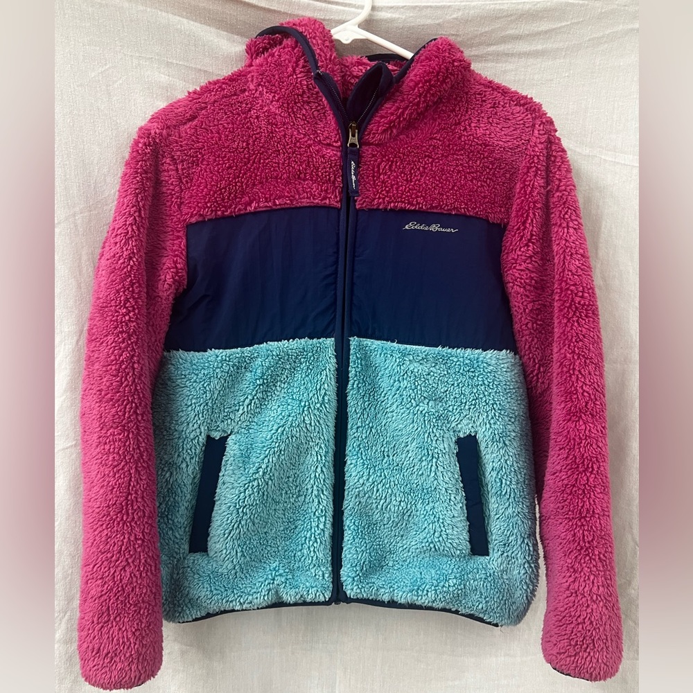 Girls Eddie Bauer Fleece zip up jacket coat
